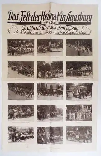 Das Fest der Heimat in Augsburg 1925 Festumzug
