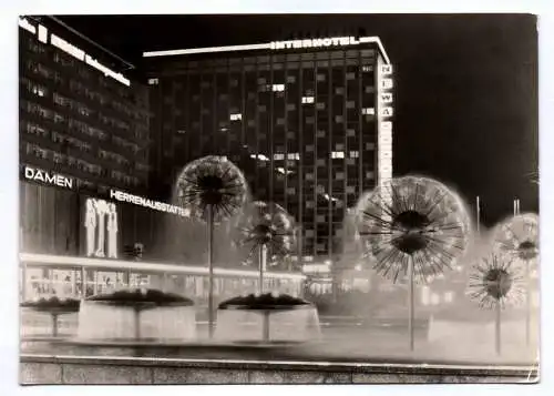 Foto Ak Dresden Prager Straße Interhotel Newa 1973