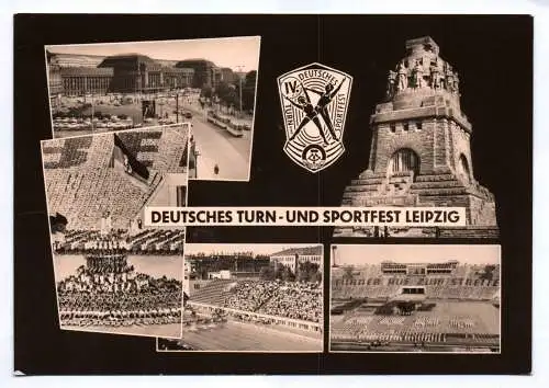 Ak Deutsches Turn und Sportfest Leipzig 1963