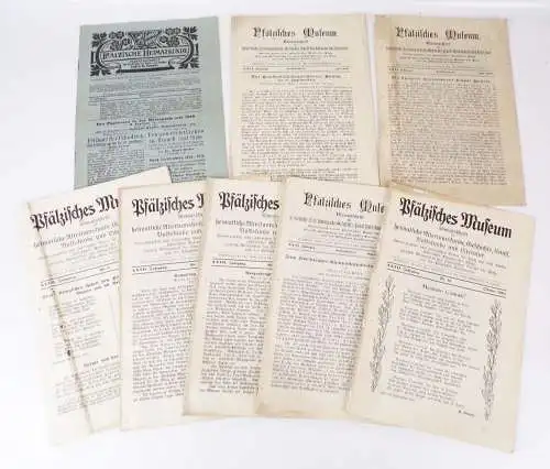 Zeitung Pfälzisches Museum 1909 Monatsschrift heimatliche Altertumskunde Pfalz