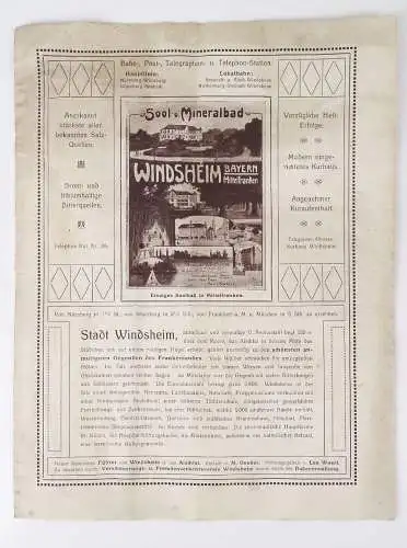 Windsheim Solbad Mineralbad Bayern Mittelfranken um 1910