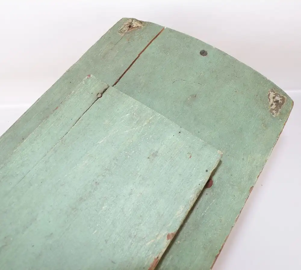 Alte Straßenbahn Holzspielzeug zum nachziehen Spielzeug um 1900 Gussräder  11