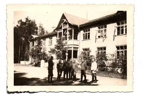 Foto Quartier bei Minsk 2 Wk deutsche Soldaten