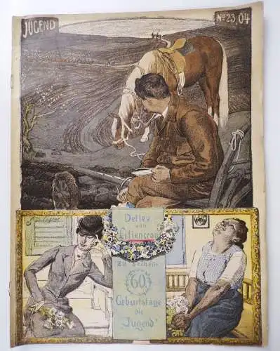 Jugend Nr 23 Jahrgang 1904 Jugendstil Künstler Zeitschrift
