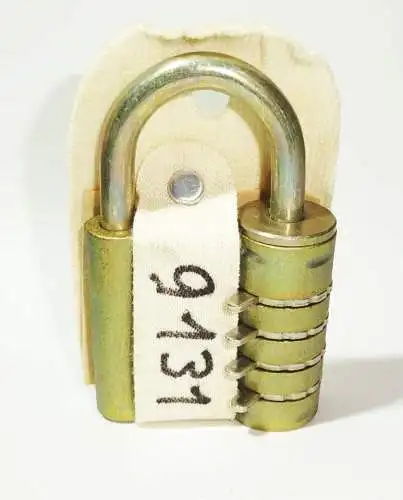 Vorhängeschloss mit Zahlenkombination DDR VEB Luckenwalde Zahlenschloss Schloss
