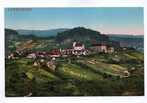 Künstler Ak Löwenstein 1916 Totalansicht