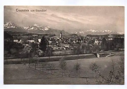 Künstler Ak Traunstein von Ettendorf Bayern