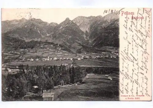 Ak Pettneu u. Kaiserjoch 1905 Österreich