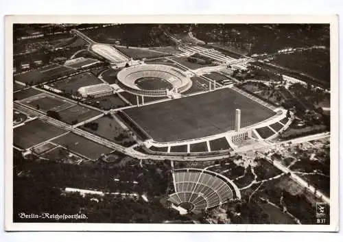Foto Ak Berlin Reichssportfeld 1938