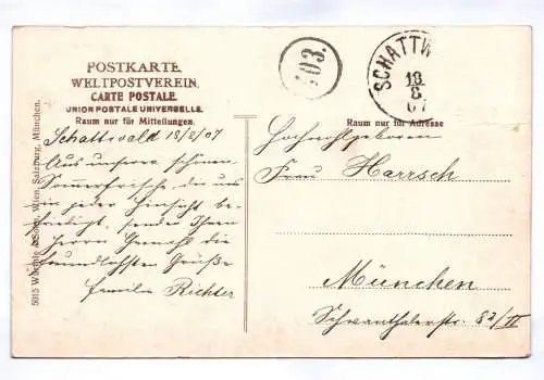 Ak Rappenseehütte 1907 Oberstorf Bayern