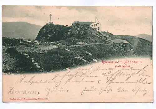 Ak Gruss vom Hochfelln Bayern Berg