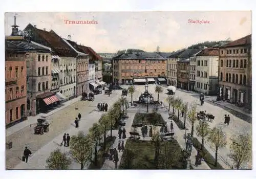 Ak Traunstein Stadtplatz1906