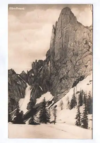 Künstler Ak Garmisch Frühlingstrasse mit Waxenstein und Zugspitze