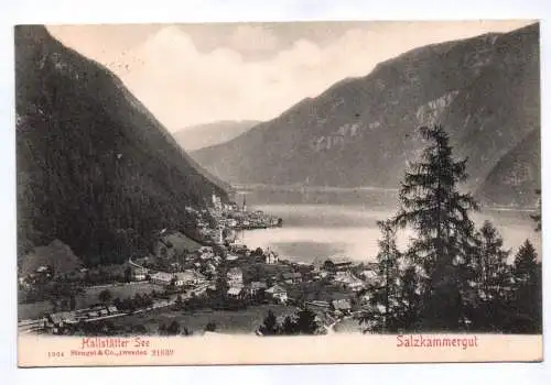 Ak Hallstätter See Salzkammergut 1905