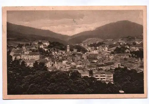 Ak Baden Baden Blick von Fürst Solms Schloß