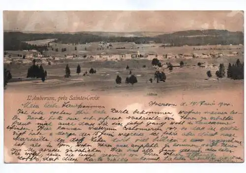 Ak L'Auberson pres Sainte Croix 1900