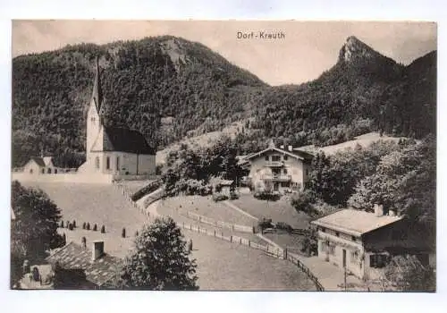 Ak Dorf Kreuth Bayern Kirche