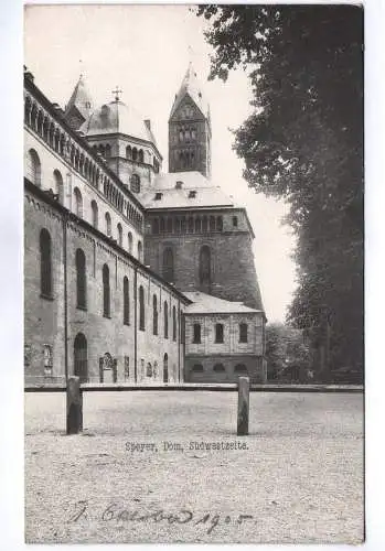 Ak Speyer Dom Südwestseite 1905