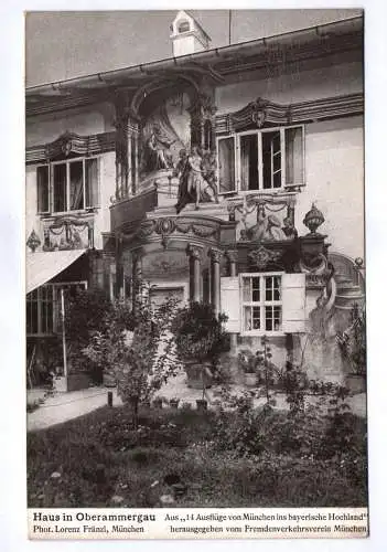 Künstler Ak Haus im Oberammergau Bayern
