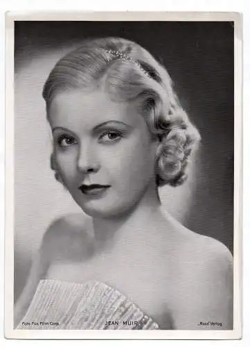 Fotodruck Jean Muir Trading Card Ross Verlag Autogrammkarte