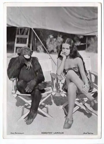 Fotodruck Paramount Dorothy Lamour Trading Card Ross Verlag Autogrammkarte