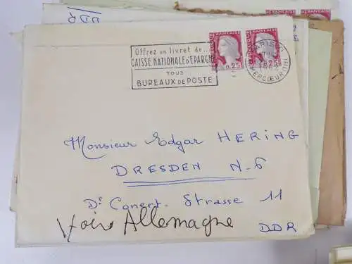 Briefe Nachlass DDR Revue Reporter Postkarten Frankreich Briefe