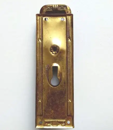 Alter Möbelgriff mit Schlüsselloch Möbelbeschlag Messing