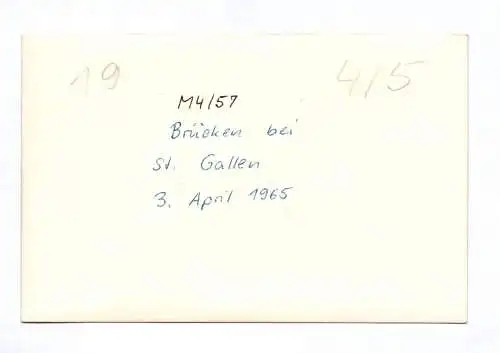 Foto Brücken bei St. Gallen 1965 Schweiz
