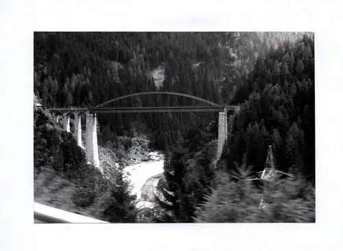 Foto Trisannabrücke von der Arlbergstraße aus 1968