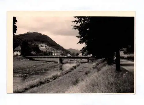 Foto Straßenbrücke über die Kinzig bei Wolfach 1960