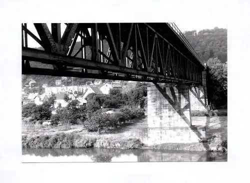 Foto Eisenbahnbrücke in Hannoverschen Münden 1968