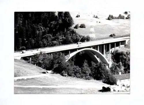 Foto Sill Tal von Subaitalbahn Autobahnbrücke bei Vill 1966 Tirol Österreich