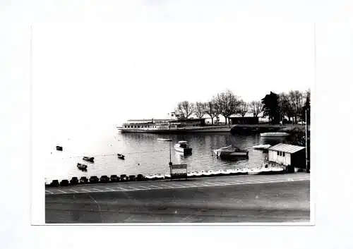 Foto Lausanne Ouchy Schiffsanlegestelle 1965 Schweiz