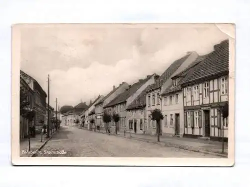 Ak Fehrbellin Stalinstraße 1954 Brandenburg