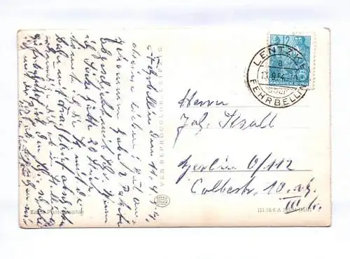 Ak Fehrbellin Stalinstraße 1954 Brandenburg