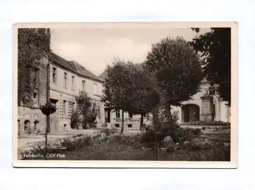 Foto Ak Fehrbellin ODF Platz Brandenburg 1954