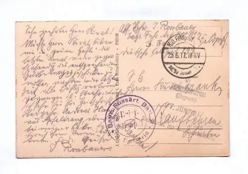 Ak Jaulny Frankreich Feldpost 1917