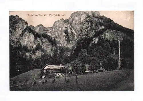 Ak Alpenwirtschaft Vorderbrand 1913 Berchtesgaden Bayern
