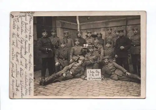 Foto Ak 1914 Soldatengruppe Infanterie Regiment 105 Feldpost 1 Wk Zwickau