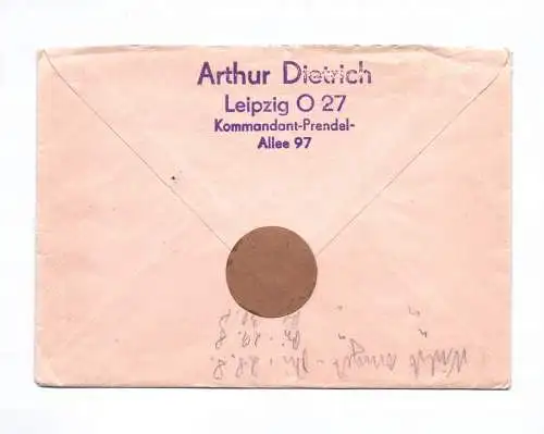 R Brief Georg Israel Dresden 1962 Einschreiben