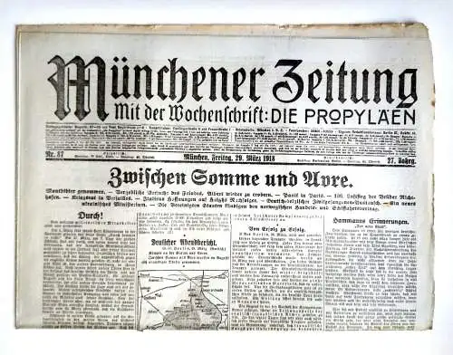 Münchner Zeitung Nr. 87 Zwischen Somme und Avre 1918