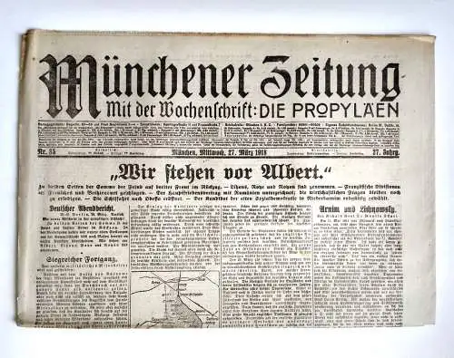 Münchner Zeitung Nr. 85 Wir stehen vor Albert 1918