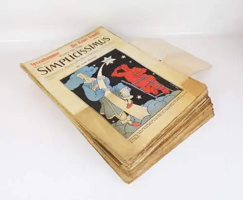 Simplicissimus 1910 1911 Satire Humor Zeitschrift 15 Jahrgang