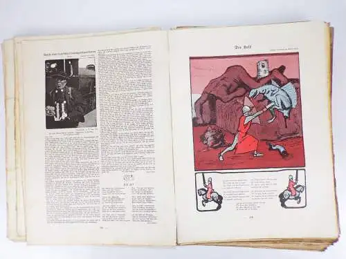 Simplicissimus 1910 1911 Satire Humor Zeitschrift 15 Jahrgang