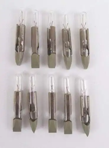 Signal Kleinlampe Telefonstecklampe Telefonlampe 24 V DDR NOS 10 Stück