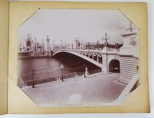 Fotoalbum 1900 Weltausstellung Paris Frankreich großformatige Fotos Exposition 