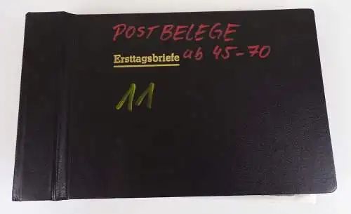 Album Briefe Postkarten Bundespost DDR und Saar 50er  60 er Fundgrube