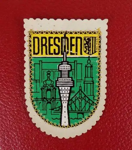 Dresden Aufnäher DDR Kunstleder GDR patch