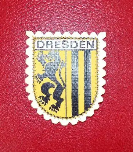 Dresden Aufnäher DDR Kunstleder GDR patch