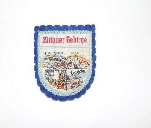 Aufnäher DDR Zittauer Gebirge Stoff Filz patch